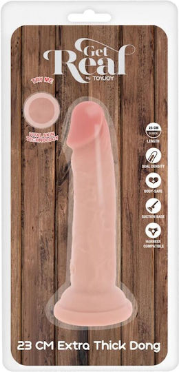 Get Real Deluxe Ρεαλιστικό Dildo με Βεντούζα Flesh 23cm