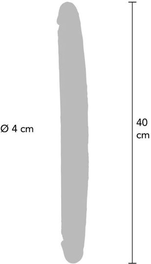 Get Real Διπλό Dildo Καφέ 40cm