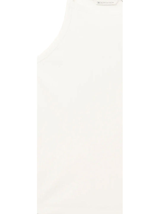 Women's Summer Blouse with Straps White