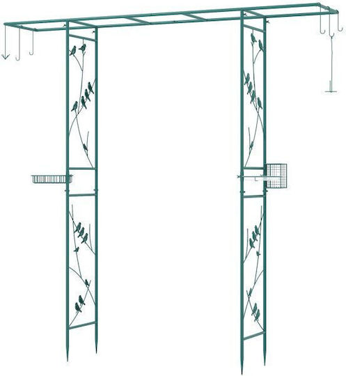 Garden Arch from Metallic 212x40x213cm Green GT4487GN Garden Arch from Metallic 212x40x213cm Green GT4487GN