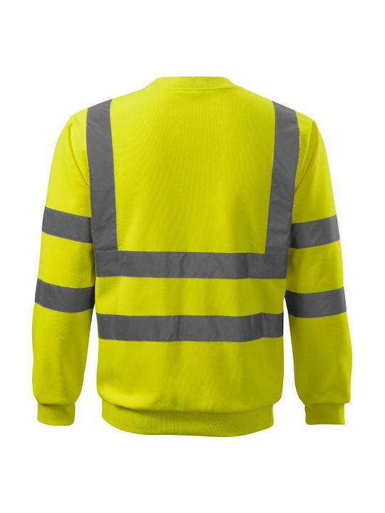 Hv Essential Unisex Sweatshirt Fluoreszierendes Gelb