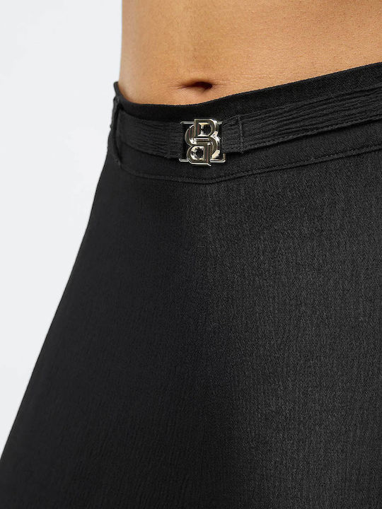 Damen Stoff Hose Black