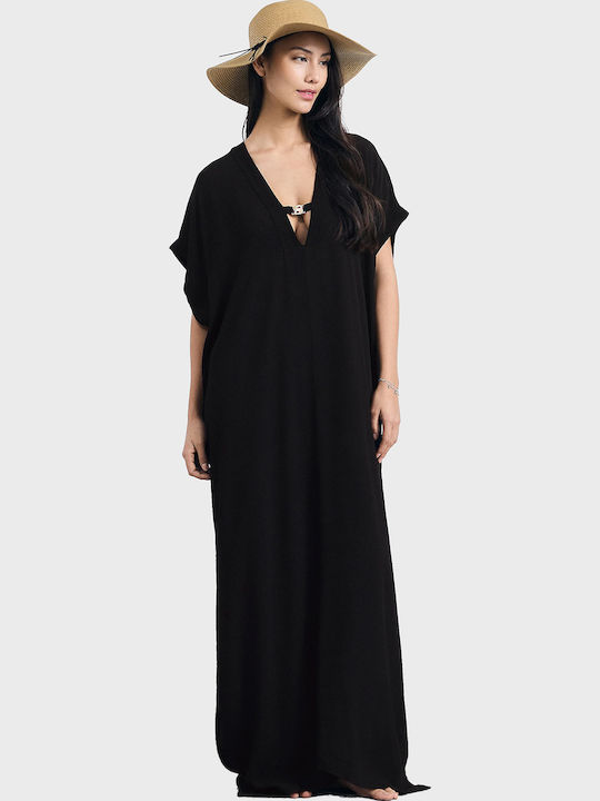 Boss Feminin Caftan de Plajă Black