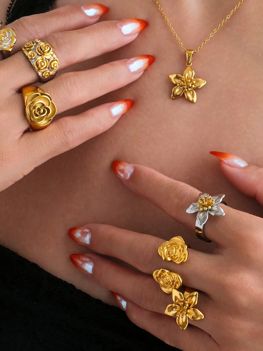 Enotia Damen Stahl Vergoldeter Ring Enotia Damen Stahl Vergoldeter Ring