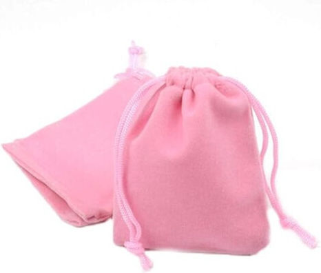 Drawstring Satin Tasche Pink 30*10cm