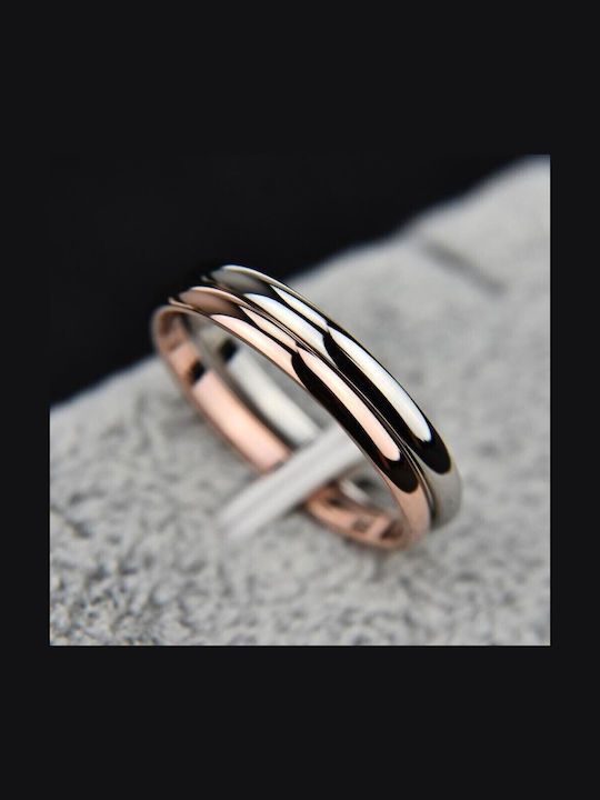 Damen Ring aus Stahl Vergoldet