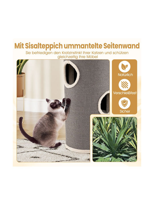 Costway Scratching Post Cat Trees Gray 36x36x70cm