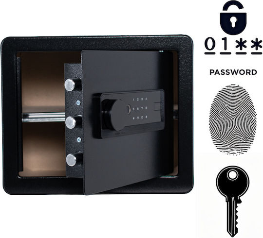 Tresor mit digitalem Schloss Abmessungen H30xB35xH30cm mit Gewicht 7.91kg SF00004