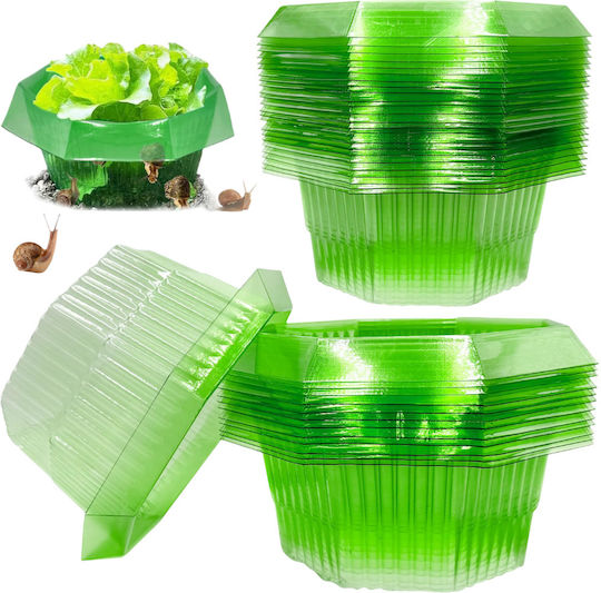 Protective Collar Shield Plants Against Snails Plastic 20 Pcs