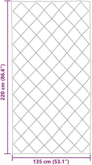 vidaXL Duvet Cover Single 135x220 Light Grey, Anthracite