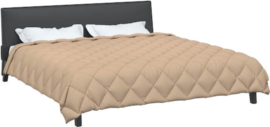 vidaXL Παπλωματοθήκη Υπέρδιπλη 240x260 Taupe