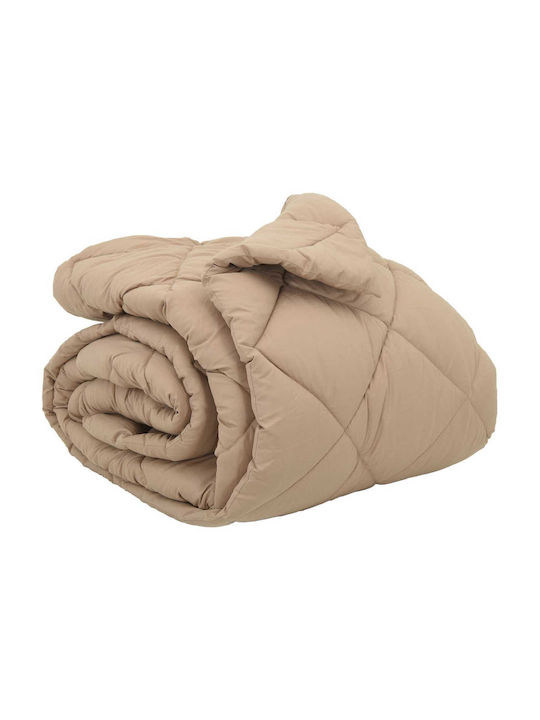 vidaXL Плик за Завивка Кинг Сайз 220x260 Taupe