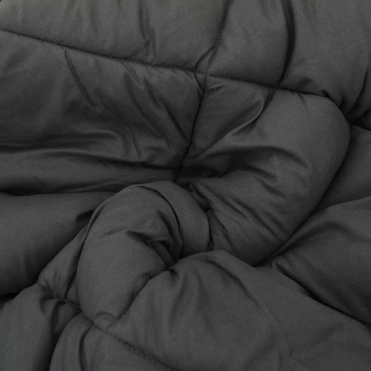vidaXL Duvet Cover Queen 220x240 Black and Anthracite