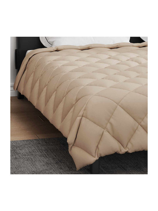 vidaXL Плик за Завивка Двоен 200x220 Taupe