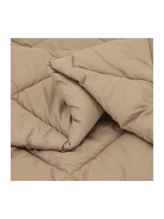 vidaXL Pătură Dublă 200x135cm Taupe
