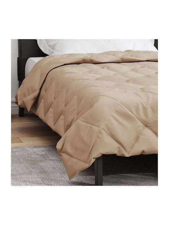 vidaXL Pătură Supraînălțată 220x155cm Taupe