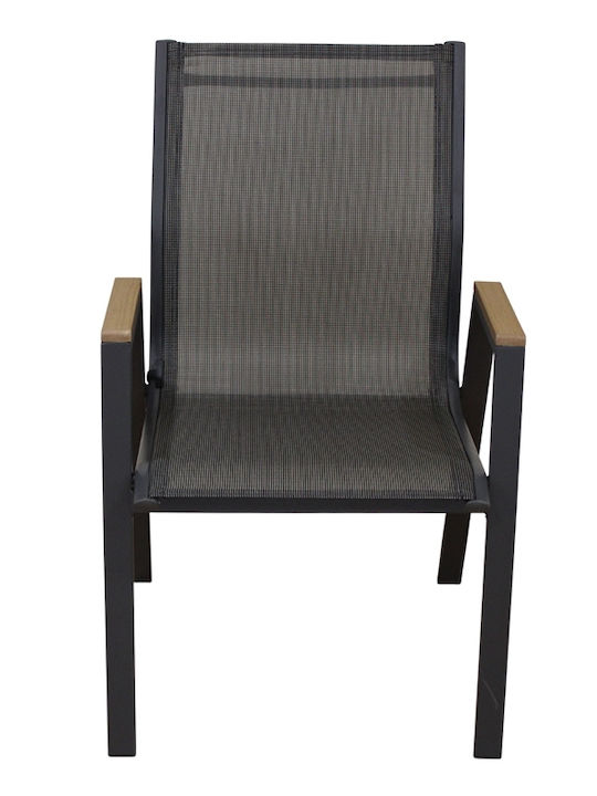 Gartenstühle Metallisch Selby Grau 56x64x90cm