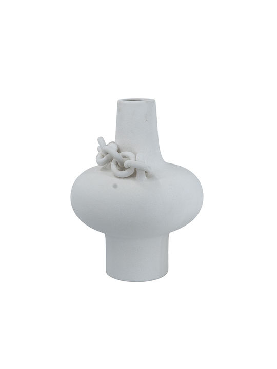 Artekko Decorative Vase Candia White 31x31x40cm
