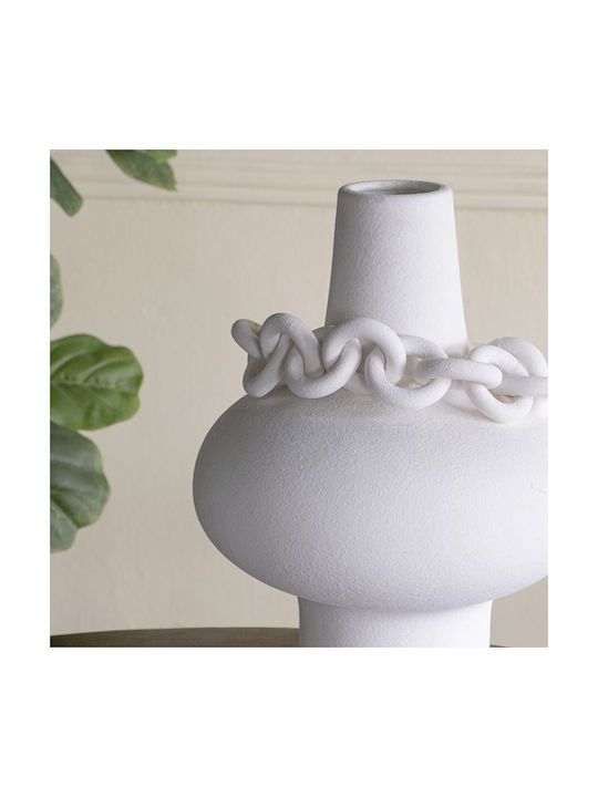 Artekko Decorative Vase Candia White 31x31x40cm
