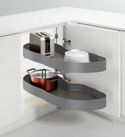 Emuca Closet Mechanism Expanding with Brakes Grey 223-8383135HAR