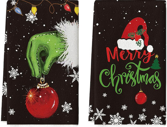 Artoid Mode Set Weihnachtliche Servietten Glas L65xB42cm. 2Stück