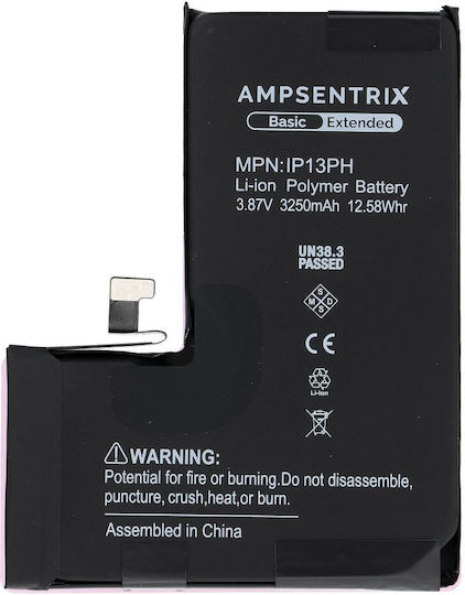 Ampsentrix Kompatible Handy-Akku Ersatz 3250mAh für iPhone 13 Pro
