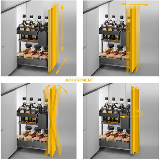 Emuca Harmony 8382835 Möbelbeschläge mit Bremsen 400mm