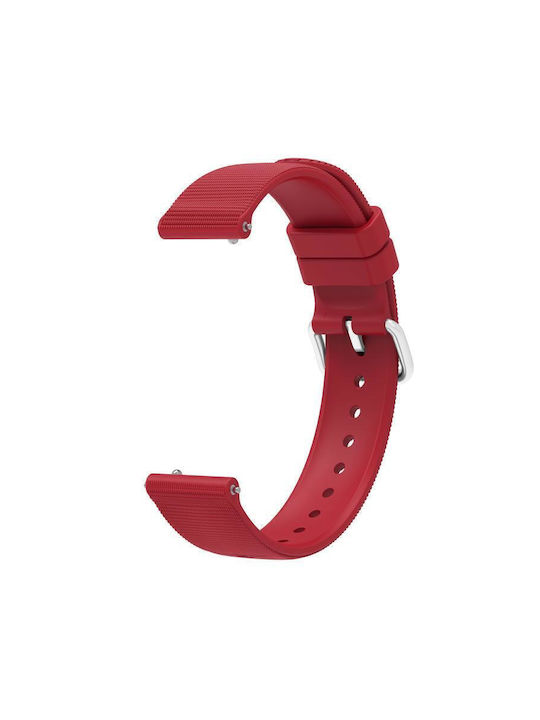 Μονόχρωμο Λουράκι Ρολογιού Σιλικόνη Υφή Xiaomi Watch S4 41mm Κόκκινο