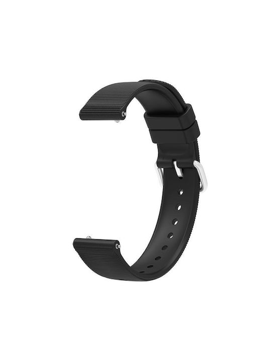 Μονόχρωμο Λουράκι Ρολογιού Σιλικόνη Υφή Xiaomi Watch S4 41mm Μαύρο