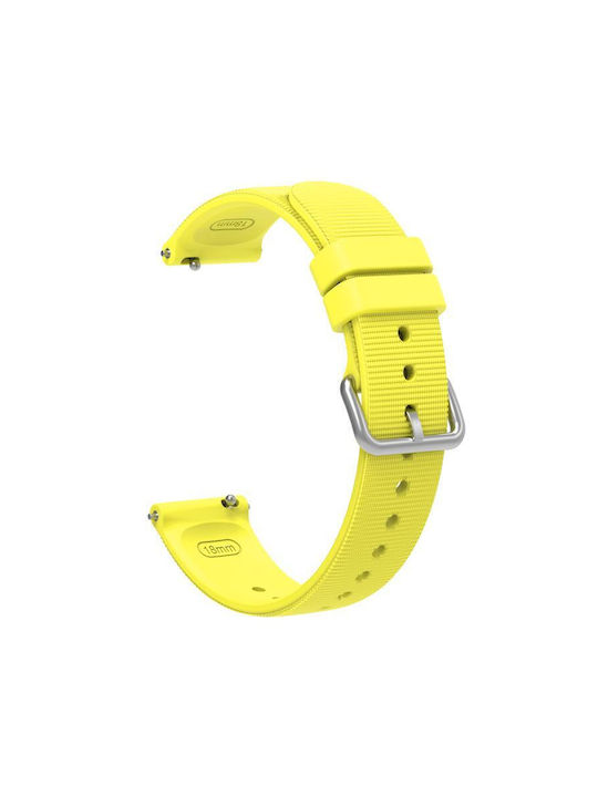 Μονόχρωμο Λουράκι Ρολογιού Σιλικόνη Υφή Xiaomi Watch S4 41mm Κίτρινο