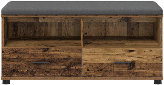 Eingangsmöbel mit Bank Old Wood 100x38x46cm
