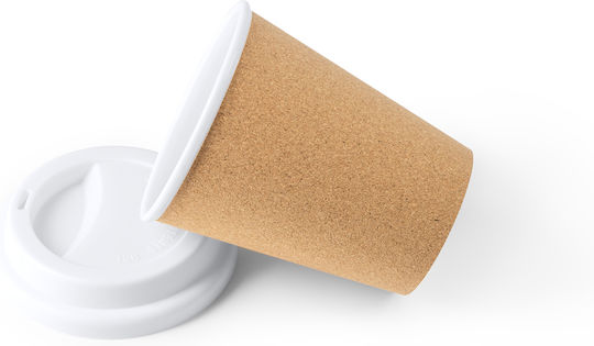 Sacha Becher Kunststoff mit Deckel Beige 380ml