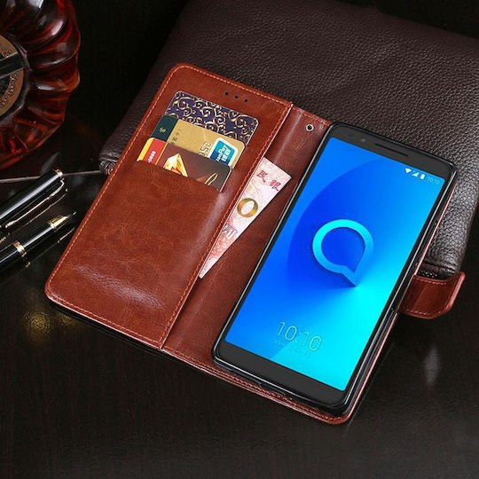 Idewei Buchen Sie Leder / Silikon Rosa (Alcatel 3L (idewei))