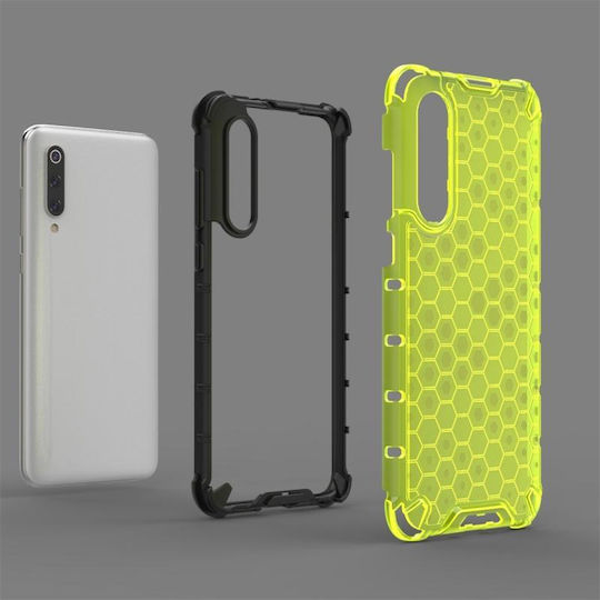 5g Shockproof Honeycomb Back Cover Plastic / Silicone Black (Mi 9 Pro)