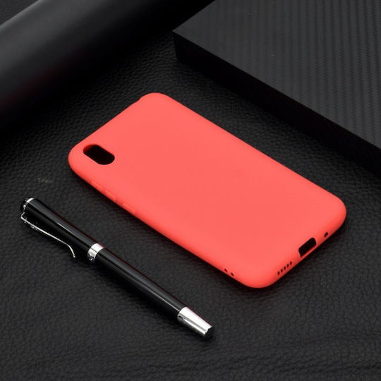 Candy Color Back Cover Σιλικόνης Κόκκινο (Honor 8S / Huawei Y5 2019)
