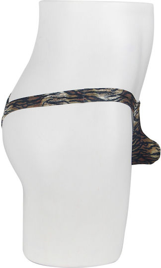 Comfort Ανδρικό Sexy String Καφέ