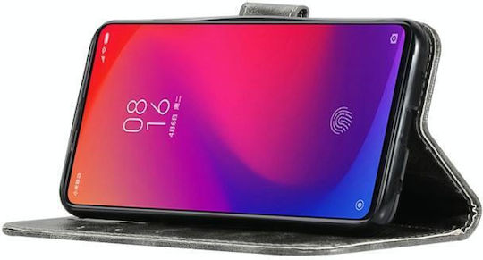 Redmi K20 Pro Retro Copper Button Book Δερματίνης / Δερμάτινο / Σιλικόνης Γκρι (Xiaomi Redmi K20 Pro)