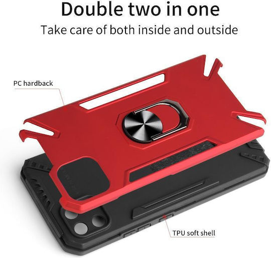 360 Full Cover Plastic / Silicon Negru (Realme C11)