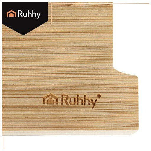 Ruhhy Schneidebrett für Brot Bambus Beige 40x28.5cm 2Stück