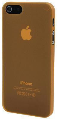Ultra Thin Umschlag Rückseite Kunststoff 0.3mm Orange (iPhone 5/5s/SE)
