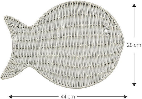 Polihome Fishy-leuko Placemats Rattan 1buc
