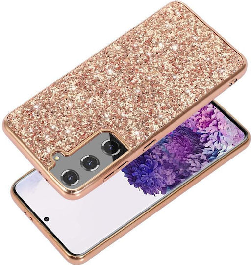 Glitter Umschlag Rückseite Silikon Rosa (Galaxy S21+ 5G)