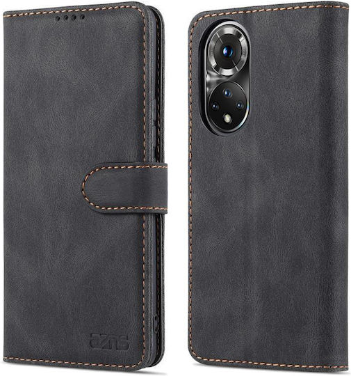 Pro Azns Dream Ii Skin Feel Book Δερμάτινο / Δερματίνης / Σιλικόνης Μαύρο (Honor 50)