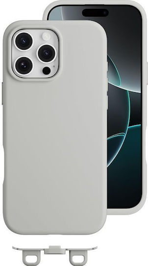 Mageasy Vibrant M Back Cover Σιλικόνης με Λουράκι Πράσινο (iPhone 16 Pro Max)