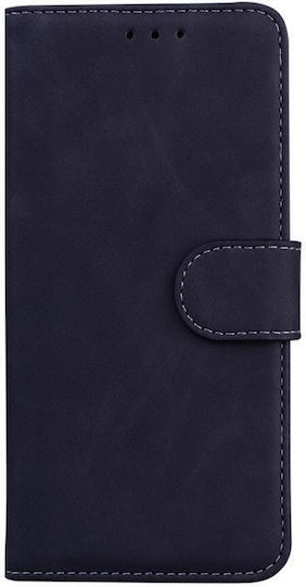 Skin Feel Pure Color Книга Кожа / Изкуствена кожа / Силикон Черен (Nokia 3.4)