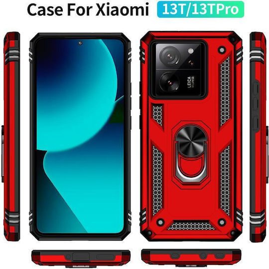 Xiaomi Back Cover Silicone / Plastic Waterproof Red (Xiaomi 13T, Xiaomi 13T Pro)