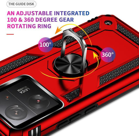 Xiaomi Back Cover Silicone / Plastic Waterproof Red (Xiaomi 13T, Xiaomi 13T Pro)
