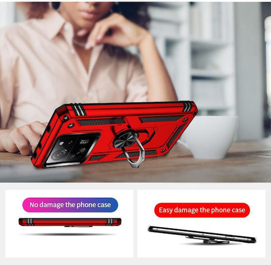 Xiaomi Back Cover Silicone / Plastic Waterproof Red (Xiaomi 13T, Xiaomi 13T Pro)