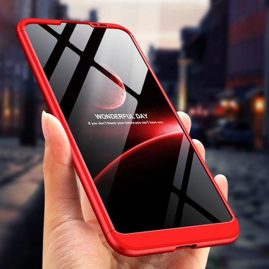 Three Stage Splicing Full Coverage 360 Full Cover Plastic Red (Honor Play)