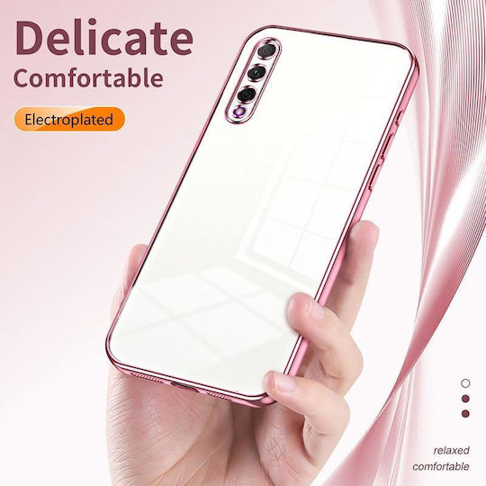 Honor 9X Pro Huawei Y9s Transparent Plating Fine Hole Phone Case Purple